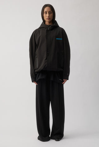 PORT ADELAIDE POWER - SHORT WINDBREAKER JACKET - BLACK