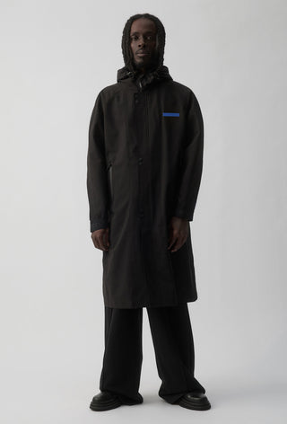 WEST COAST EAGLES - LONG WINDBREAKER JACKET - BLACK