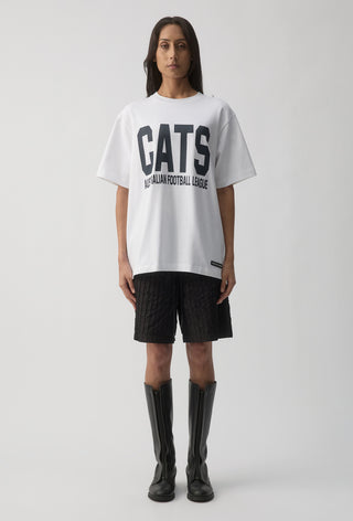 CLUB T-SHIRT - GEELONG CATS - WHITE