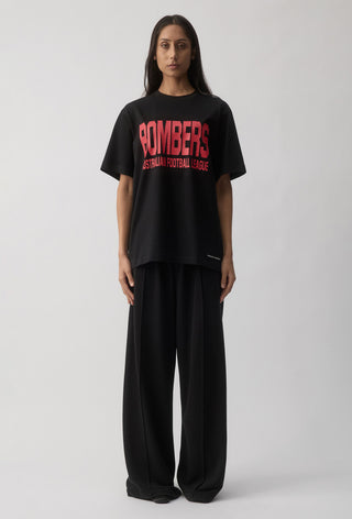 CLUB T-SHIRT - ESSENDON BOMBERS - BLACK