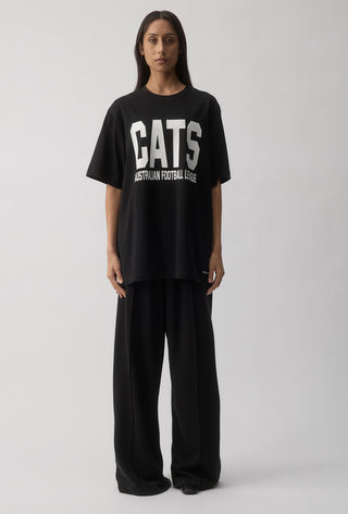 CLUB T-SHIRT - GEELONG CATS - BLACK