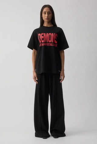 CLUB T-SHIRT - MELBOURNE DEMONS - BLACK