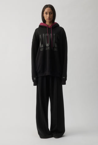 CLUB HOODIE - BRISBANE LIONS  - BLACK