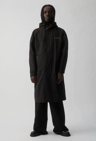 FREMANTLE DOCKERS - LONG WINDBREAKER JACKET - BLACK