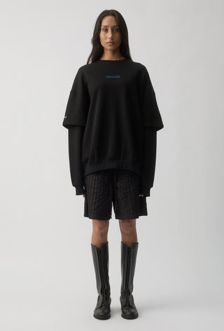 HIT LIST SWEATER - CARLTON BLUES - BLACK