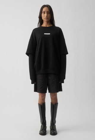 HIT LIST SWEATER - COLLINGWOOD MAGPIES - BLACK