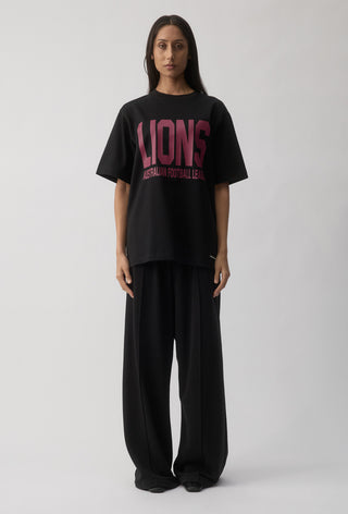 CLUB T-SHIRT - BRISBANE LIONS - BLACK