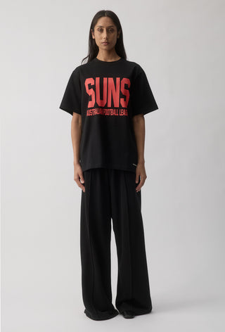 CLUB T-SHIRT - GOLD COAST SUNS - BLACK