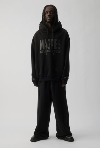 CLUB HOODIE - COLLINGWOOD MAGPIES - BLACK