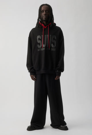 CLUB HOODIE - GOLD COAST SUNS  - BLACK