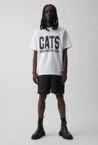 CLUB T-SHIRT - GEELONG CATS - WHITE