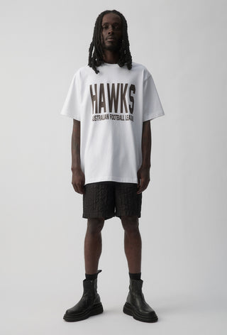 CLUB T-SHIRT - HAWTHORN HAWKS - WHITE