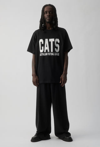 CLUB T-SHIRT - GEELONG CATS - BLACK