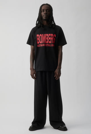 CLUB T-SHIRT - ESSENDON BOMBERS - BLACK
