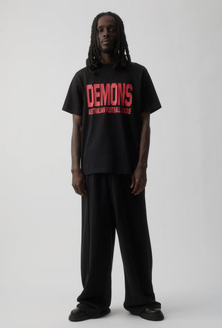 CLUB T-SHIRT - MELBOURNE DEMONS - BLACK