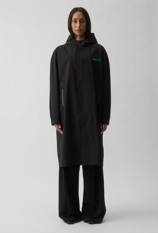 PORT ADELAIDE POWER - LONG WINDBREAKER JACKET - BLACK