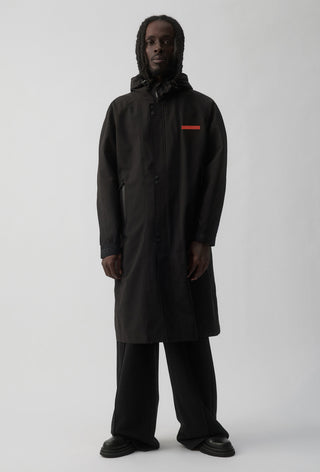 GOLD COAST SUNS - LONG WINDBREAKER JACKET - BLACK