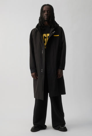 RICHMOND TIGERS - LONG WINDBREAKER JACKET - BLACK