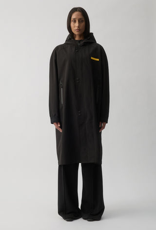 RICHMOND TIGERS - LONG WINDBREAKER JACKET - BLACK