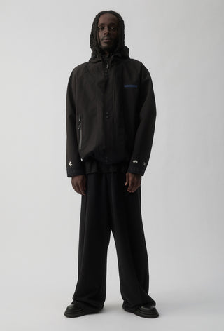 CARLTON BLUES - SHORT WINDBREAKER JACKET - BLACK