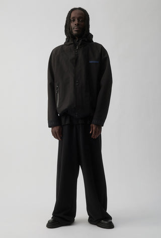 CARLTON BLUES - SHORT WINDBREAKER JACKET - BLACK