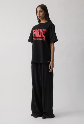 CLUB T-SHIRT - MELBOURNE DEMONS - BLACK