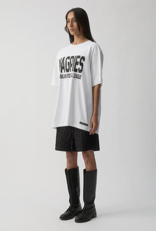 CLUB T-SHIRT - COLLINGWOOD MAGPIES - WHITE