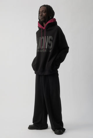CLUB HOODIE - BRISBANE LIONS  - BLACK