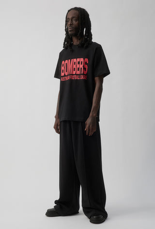 CLUB T-SHIRT - ESSENDON BOMBERS - BLACK