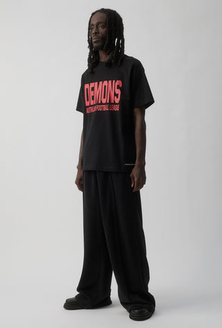CLUB T-SHIRT - MELBOURNE DEMONS - BLACK
