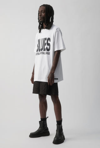 CLUB T-SHIRT - CARLTON BLUES - WHITE