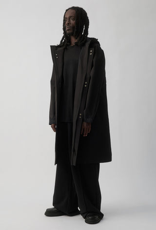 ST KILDA SAINTS - LONG WINDBREAKER JACKET - BLACK