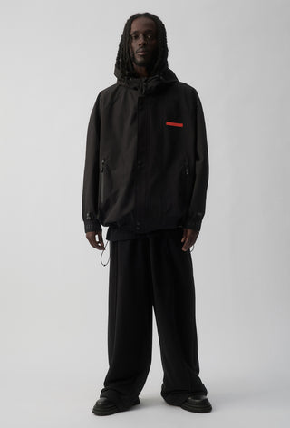 ST KILDA SAINTS - SHORT WINDBREAKER JACKET - BLACK