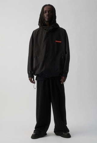 GOLD COAST SUNS - SHORT WINDBREAKER JACKET - BLACK