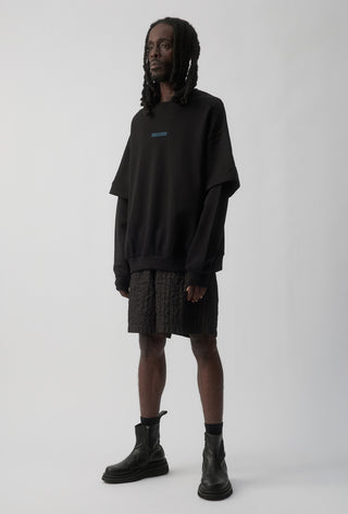HIT LIST SWEATER - CARLTON BLUES - BLACK