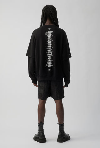 HIT LIST SWEATER - COLLINGWOOD MAGPIES - BLACK