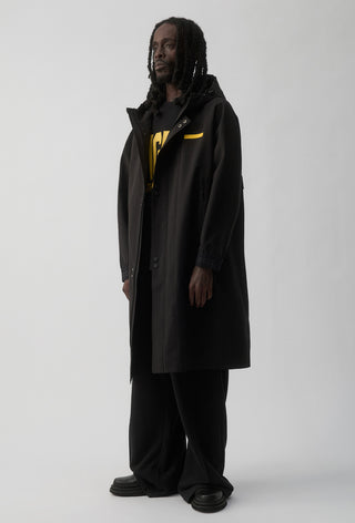 RICHMOND TIGERS - LONG WINDBREAKER JACKET - BLACK