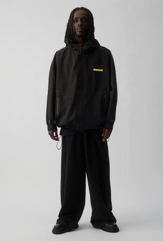 RICHMOND TIGERS - SHORT WINDBREAKER JACKET - BLACK