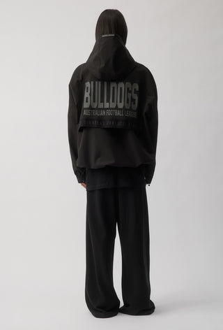 WESTERN BULLDOGS - SHORT WINDBREAKER JACKET - BLACK