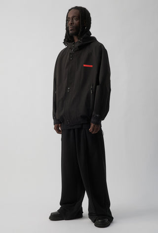 ESSENDON BOMBERS - SHORT WINDBREAKER JACKET - BLACK