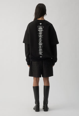 HIT LIST SWEATER - HAWTHORN HAWKS - BLACK
