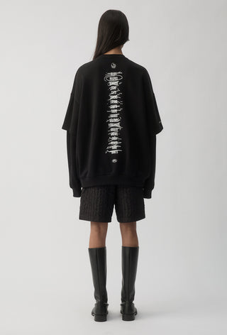 HIT LIST SWEATER - COLLINGWOOD MAGPIES - BLACK