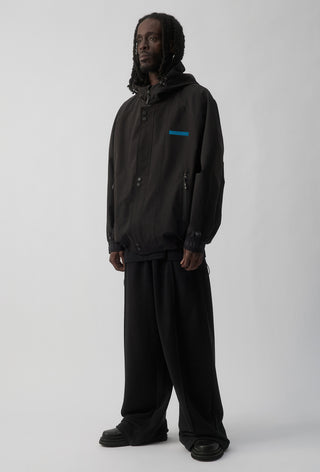 PORT ADELAIDE POWER - SHORT WINDBREAKER JACKET - BLACK