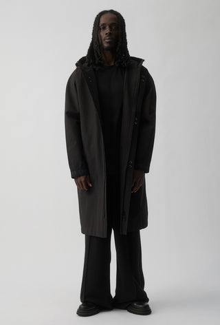 ST KILDA SAINTS - LONG WINDBREAKER JACKET - BLACK