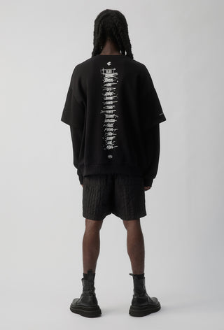 HIT LIST SWEATER - CARLTON BLUES - BLACK