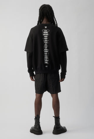 HIT LIST SWEATER - HAWTHORN HAWKS - BLACK