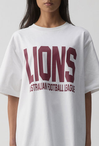CLUB T-SHIRT - BRISBANE LIONS - WHITE