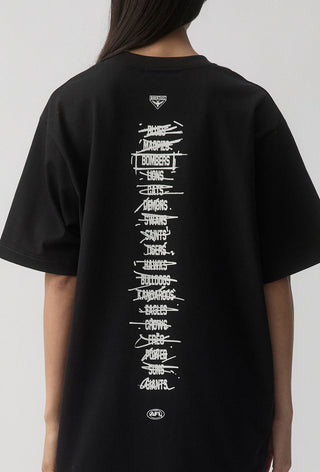 HIT LIST T-SHIRT - ESSENDON BOMBERS - BLACK