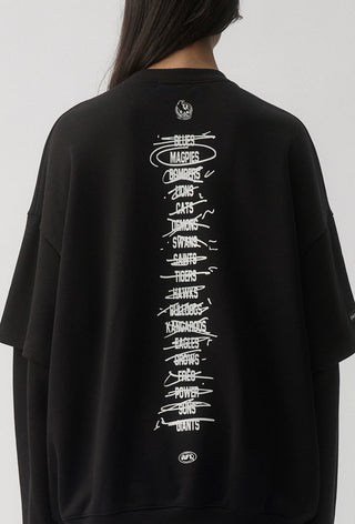 HIT LIST SWEATER - COLLINGWOOD MAGPIES - BLACK