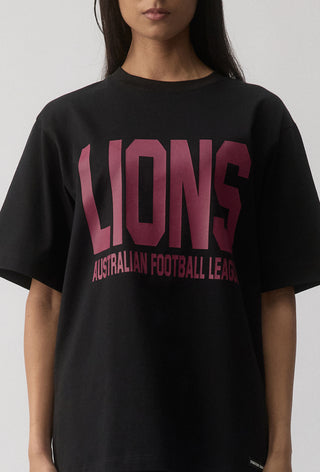 CLUB T-SHIRT - BRISBANE LIONS - BLACK
